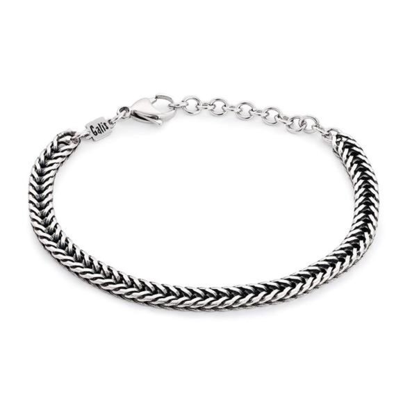 Cuff Chain Stainless Steel Silver Bracelet Men Non-Rust Men's Silver Bracelets - Picture 1 of 9